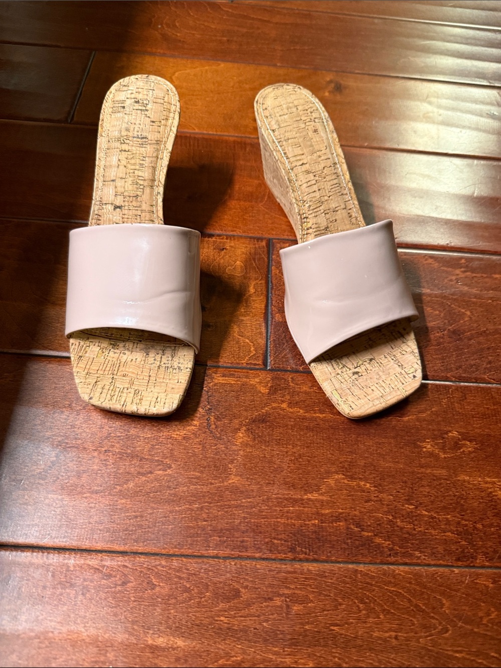 Women’s Nude Slide Wedge Sandals